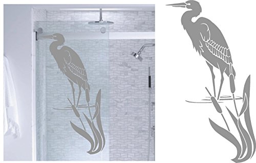 Vinilo adhesivo para ventana Heron Marsh DIY miniatura 1