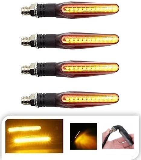 Bike KTM Style YELLOW KTM Super Bright LED Indicators Set of 4 for Hero Passion Pro