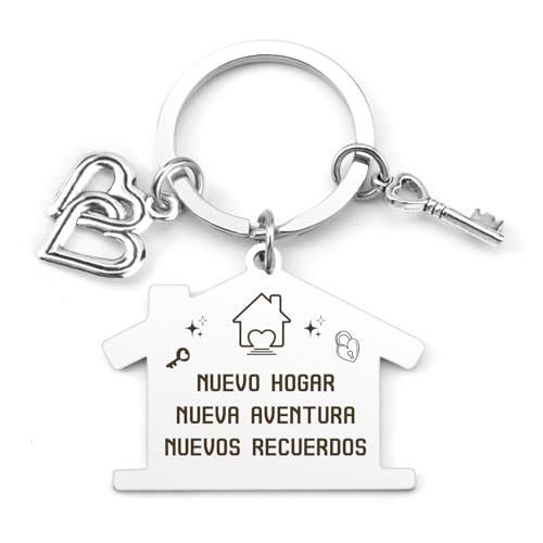 JoyrnalK Presente original para nova casa presente para a casa nova amigos presente de inauguração porta-chaves First Home porta-chaves inauguração casal, Porta-chaves de inauguração, Tamanho único