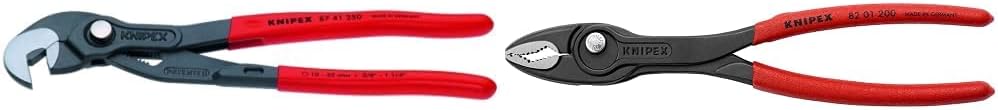 KNIPEX Raptor Pliers (8741250) Red 10 inches and KNIPEX TwinGrip Pliers