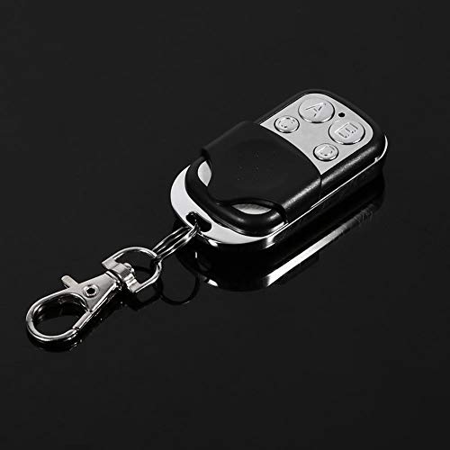 Gorgeri Universal Plastic Cloning Wireless Alarm Remote Control Key Fob for Car Garage Door Gate 433mhz(Black & Silver) - Image 4