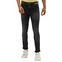 HIGH Star Men Black Solid Slim-Fit Stretchable Jeans
