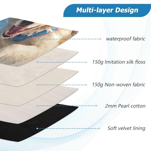 Funda para portátil 13-14 pulgadas impermeable con diseño de perro miniatura 4