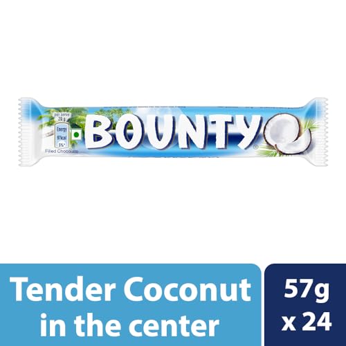 Image of Skittles Bounty Coconut Filled Chocolates Bar- 57Gm (Pack Of 24)
