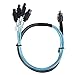 flexman Internal Mini SAS 38p SFF-8654 Server Data Transmission Cable, Data Transmission Cable for Server, Hard Disk, Computer, and Host