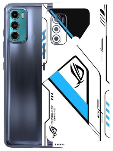 Image of AtOdds - Full Body Back Screen Guard Protector Film - Lamination Wrap Skin Sticker Compatible with Moto G60 | Scratchproof Matte Finish (RogBlue)