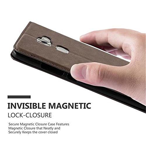 Cadorabo Custodia Libro per Huawei MATE S in BRUNO...