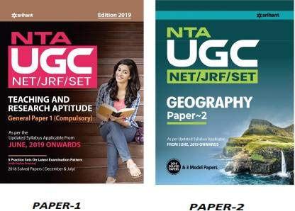 COMBO ARIHANT UGC Net JRF & SET Geography WITH UGC PAPER 1 2019