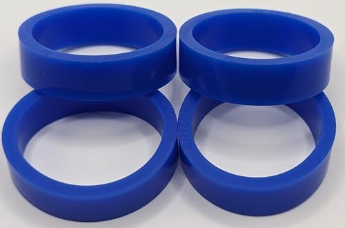 PerfectPlay 1 1/2 inch Standard Size Silicone Pinball Flipper Rubber, Set of 4 (Blue)
