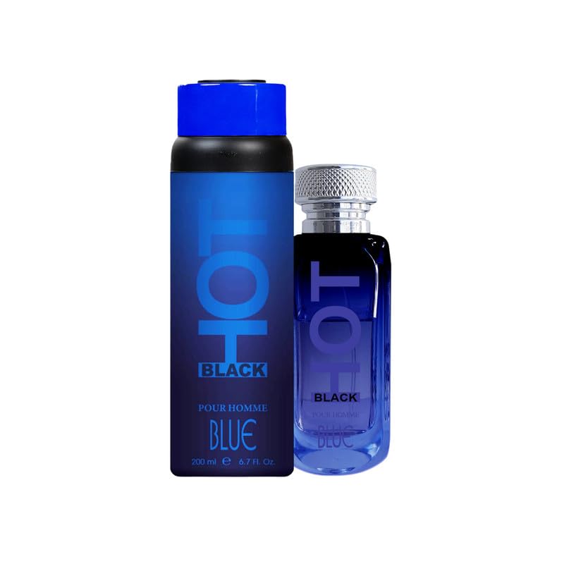BERNARD DIMITRI Hot Black Blue Combo – Deodorant 200 ML + Perfume 100 ML | Watermelon, Lavender, Jasmine, Sandalwood & Musk | Long-Lasting Freshness | Gift Set for Men-picture-27