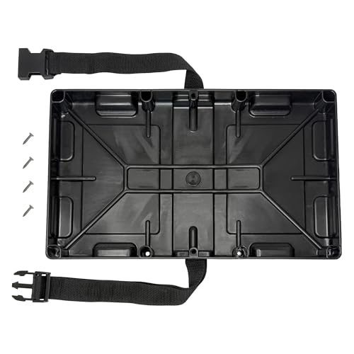 Automotive Marine Boat RV Battery Tray - Group 29/31 Series with Strap Battery Holder (29/31 Series)