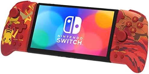 Hori Hori Split Pad Pro: Pok Mon -Pikachu & Charizard For The Nintendo Switch - Officially Licensed By Nintendo And The Pok Mon Company International