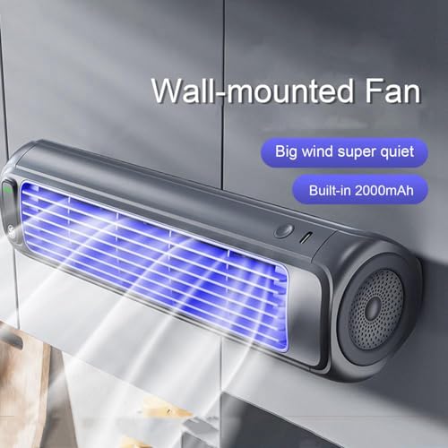 Ventilateur de refroidissement portable mural à vitesse réglable x2 pour bureau