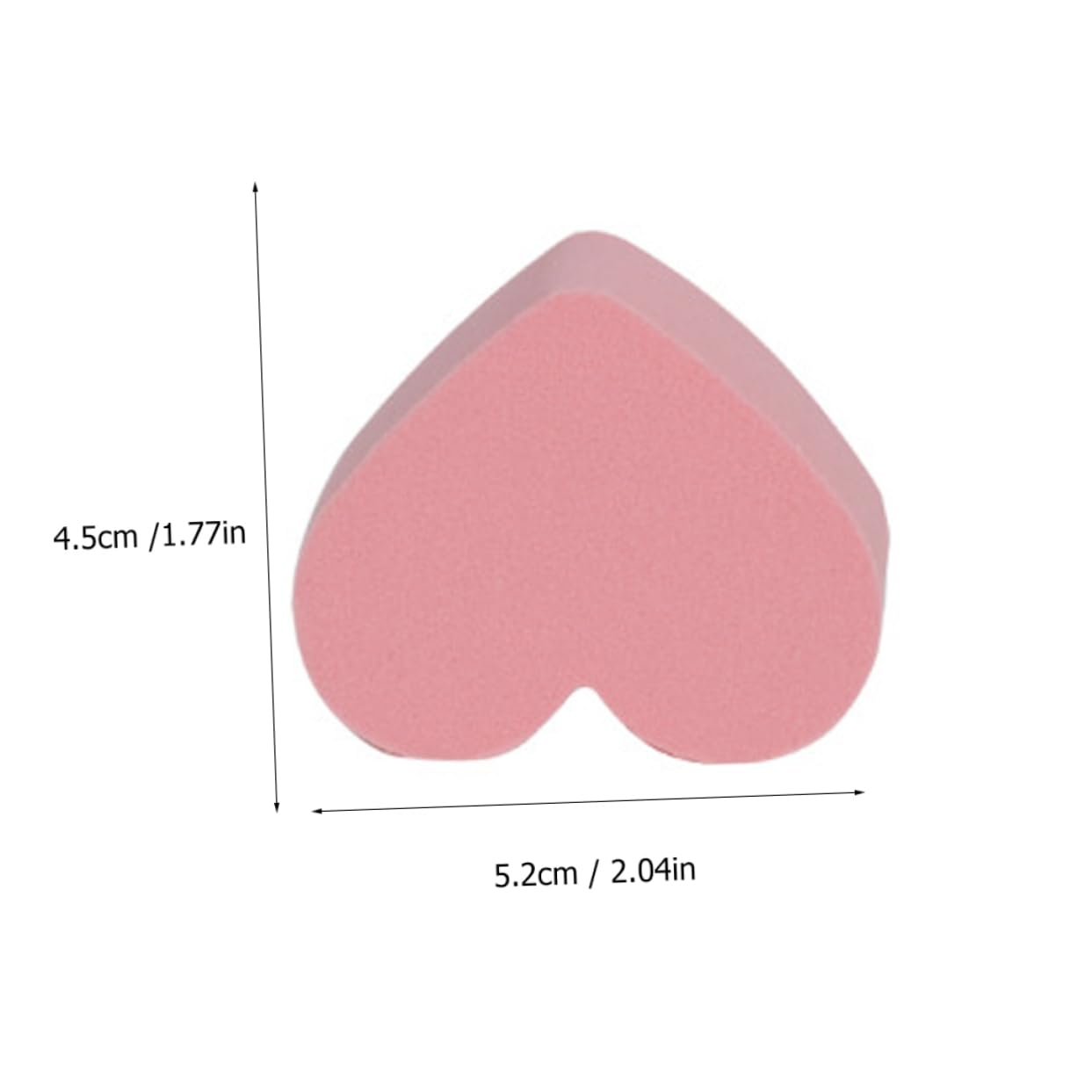 VICASKY Hydrophilic Non-latex Face Powder Puff Set Heart Shaped Sponges Soft and Bouncy for Even Powder Application 2 Pcs