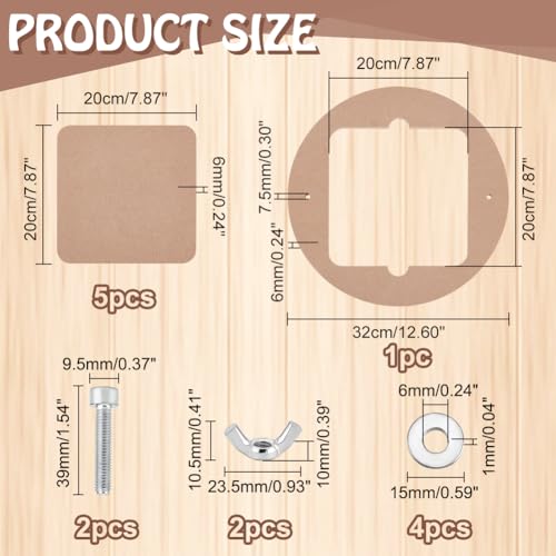 Planche de calage d'argile portable 32cm avec 5 inserts hydrofuges