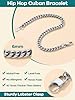 Supcare 21cm Men's Bracelets Chain, 6mm Thick Silver Bracelet for Men With Minimalist and Hip-Hop Style, 316L Stainless Steel Cuban Chain, Men's Jewelry for Dads, Boyfriends, and Husbands #2