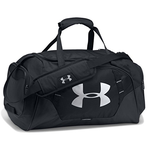Under Armour Undeniable Duffle 3.0 Gym Bag , Black (001)/Silver , Medium
