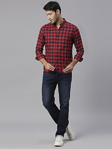 Image of Thomas Scott Men's Checkered Slim Fit Shirt