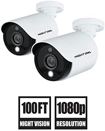 2pk 1080p Hd Wired Cams W/ Deterrent Light
