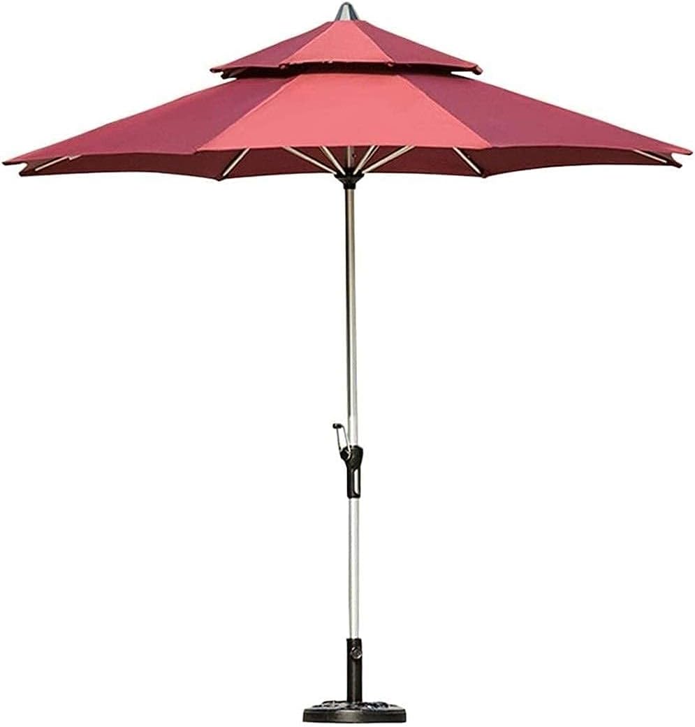 LSLYTQ Sun Parasol Umbrella Garden Outdoor Patio Umbrella Market Umbrella with Base, Large Portable Offset Patio Umbrella for Poolside, Deck, Garden, Backyard, Pool good