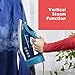 BLACK+DECKER Steam Iron for Clothes with Retractable Cord, Vertical Steaming, Anti-Drip Design, Spray Mist and Auto Clean Button, 1200W