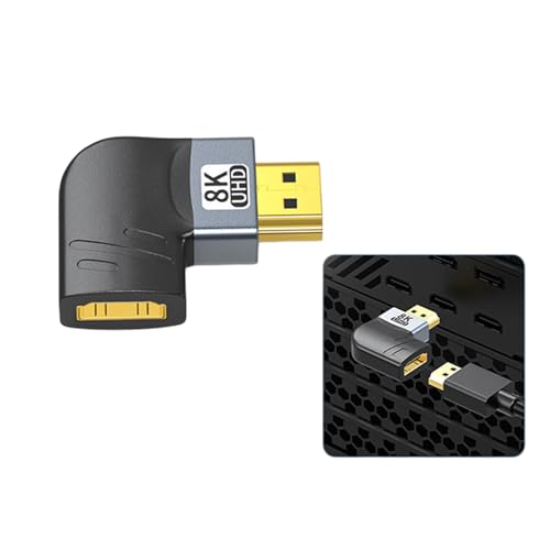 90 �x�p�x�t�� HDTV2.1 �A�_�v�^�[�́ADSLR �J�����ƃR���s���[�^�[�̐ڑ������ 8K �𑜓x�̃��C�u �X�g���[�~���O �J�����̃��C�u �X�g���[�~���O �R�l�N�^�ɍœK�ł��B