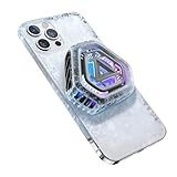 Magnetic Cell Phone Cooler for Gaming,Portable Mobile Phone Cooling Fan Lightweight Quiet with RGB Ligh