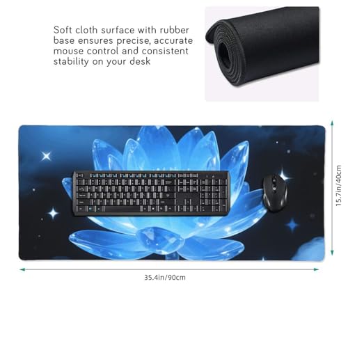 Tapis de souris de jeu grand format tapis protection table fleurs