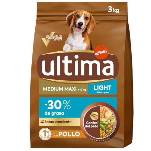 Ultima Pienso para Perros Medium Maxi Light - 3kg