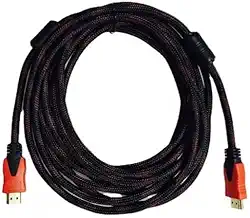 Cabo HDMI 10 Metros 4K UltraHD Gold HDR 3D 19 Pinos 2.0 1080p Full 1.4 Ultra 2.1 8K 19 Pinos HDR Blindado TV Alta 20 Velocidade