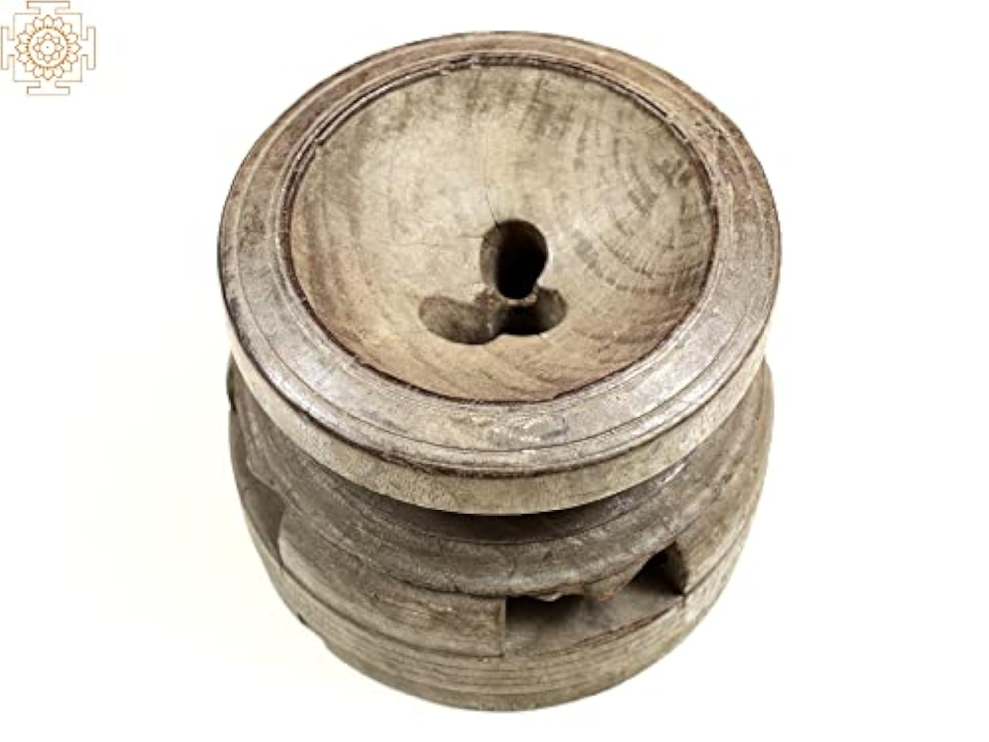 Vintage Wooden Candle Stand 5 Inch