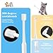Dog Toothbrush Brushing Kit, Cat Tooth brushing Kit, Suitable for All Cats and Dogs Dental Care. White, Soft Bristles, Pet Toothbrush Kit Meets All Cleaning Needs, Multi-Functional Dental Cleaning