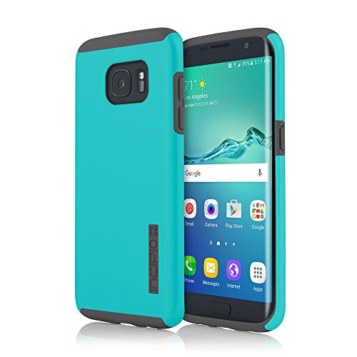 Incipio Carrying Case for Samsung Galaxy S7 Edge - Retail Packaging - Teal/Gray