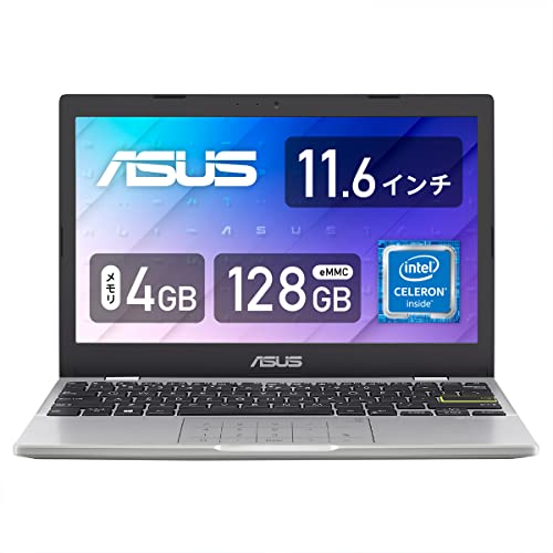 ASUS �m�[�gPC 11.6�^ ���C�hTFT�J���[�t�� DDR4-2933 4GB/eMMC 128GB/Wins 11 Home(S���[�h)64�r�b�g �h���[�~�[�z���C�g E210KA-GJ02WWS