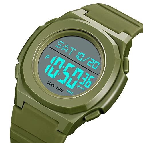 Gosasa LED Digital Watch for Men and Women Waterproof Stopwatch Wrist Watch 50ATM Waterproof Lightweight Sports Watch Casual Unisex Watches Chronograph Silicone Strap2