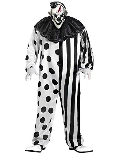 Fun World Unisex-Adult's Plsz Killer Clown Cstm, Multi, Plus Size
