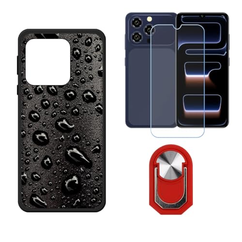 BMPNLSZ �K�p Oukitel C17 2026�p+HD�����K���X�ɓK�����ėpTPU�P�[�X�A�V���J�Q���P�[�X�o���p�[�ی�o�b�N�P�[�X-�ɓK����9�d�x�X�N���C�u�h�~�X�N���[���v���e�N�^(6,52") + ���O���\�Ŕėp�I��360�x��]�\�ȃX�e���g