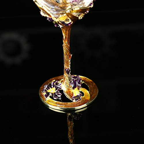 Taça de vinho Hemoton com cristais em forma de íris para festas, taças de champanhe, para festa, bar