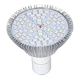 FÁCIL DE USAR: la bombilla de la lámpara de crecimiento de plantas LED es fácil de instalar y operar, simplemente instale la lámpara en la fuente de alimentación y comience a usarla.