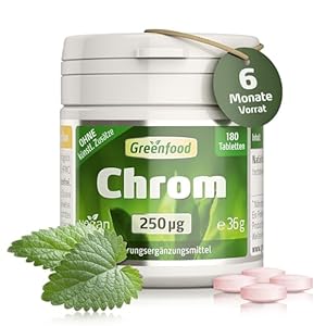 Greenfood Chrom 250µg Tabletten 180 Stück