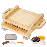 Máquina Manual Para Hacer Perlas De Tapioca, De 15/19/22 mm, Con Base De Ventosa Y Mango Doble Ergonómico, Herramienta De Madera Para Hacer Perlas De Tapioca Para Tiendas De Té De Burbujas Y Pos 19mm