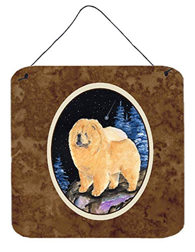 Caroline's Treasures SS8454DS66 Starry Night Chow Chow Wall or Door Hanging Prints Aluminum Metal Sign Kitchen Wall Bar Bathroom Plaque Home Decor, 6x6, Multicolor