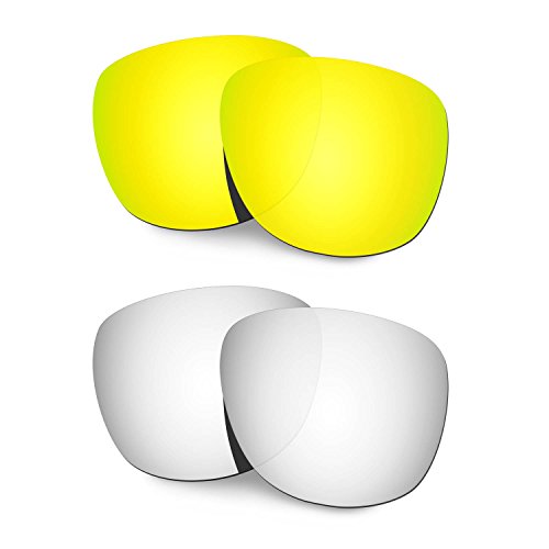 Lentille Oakley Trillbe X or 24 carats et titane haute protection solaire