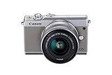 Canon EOS M100 Kit d appareil-Photo SLR 24,2 MP CMOS 6000 x 4000 Pixels Argent - Appareils Photos numériques (24,2 MP, 6000 x 4000 Pixels, CMOS, Full HD, Écran Tactile, Argent)