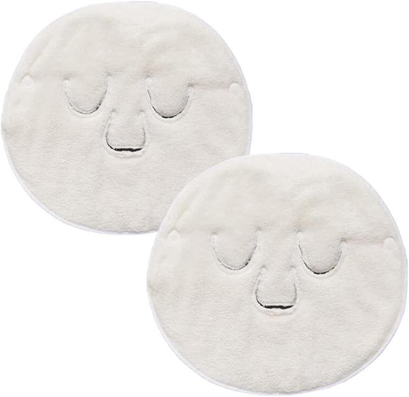Angzhili Máscaras de toalha facial para compressa quente e fria, reutilizáveis, 2 unidades