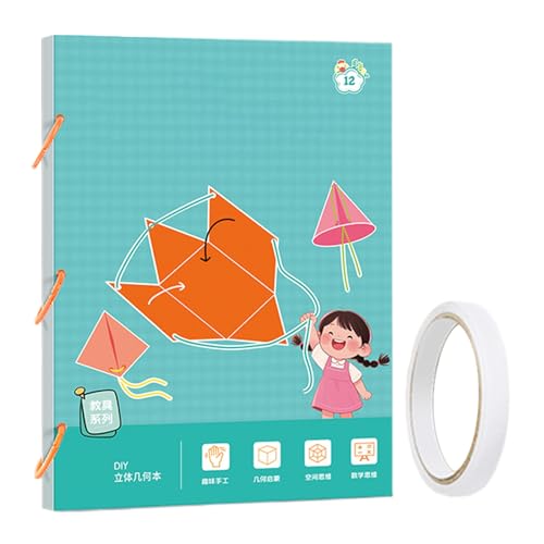 Generic - Livre de Géométrie Mathématique - Apprentissage des Formules de Volume et d'Aire - Jeu D'Entraînement Design De Tresse Corde Pour Adolescents Filles Débutants École À La Maison Salle De Classe