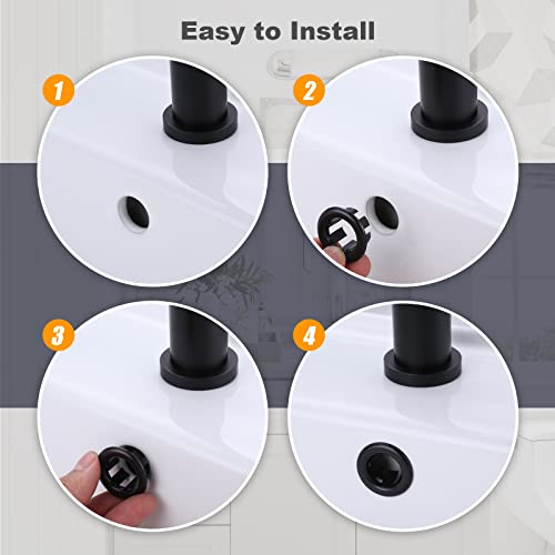 ARCORA 2 Pack Sink Overflow Ring Matte Black Bathroom Kitchen Sink Basin Trim Overflow Cover Hole Insert Cap - image 6