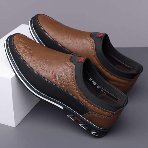 Image of Men's Oxford Business Casual Shoes Office Loafers Dress Comfort Driving Shoes