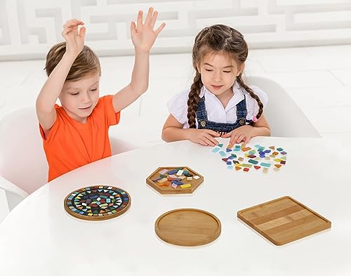 Formas de madera variadas para mosaico hecho a mano y bricolaje 6