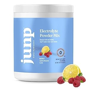 JUNP Electrolytes Powder No Sugar No Carbs â Berry Lemonade Keto Electrolyte Drink Mix – Potassium & Salt Hydration Powder Electrolytes – Zero Calorie Sugar Free Electrolyte Powder, 90 Servings